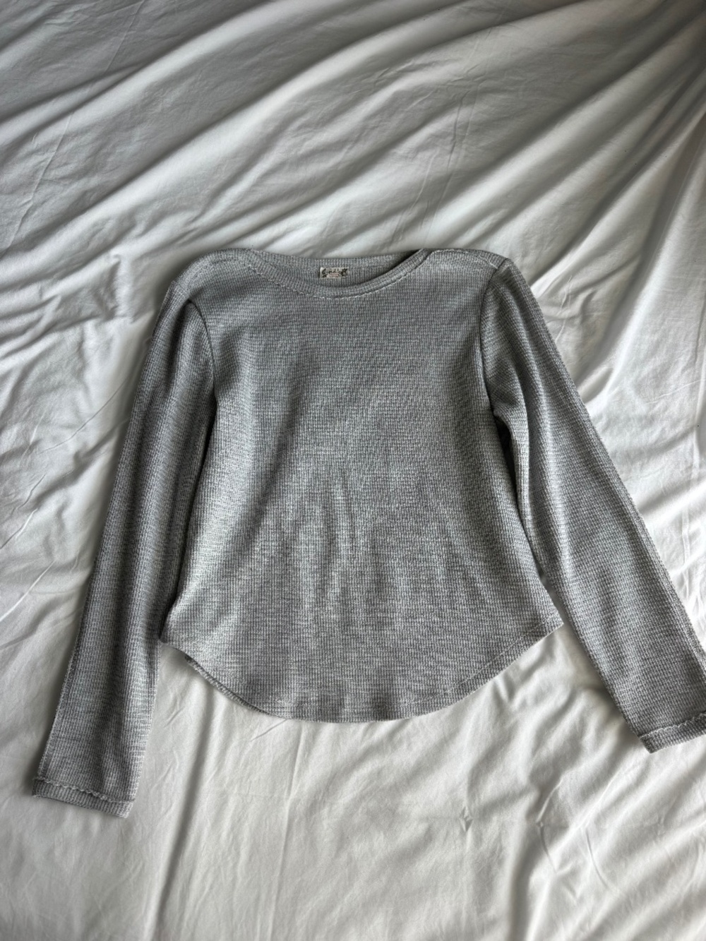 Free People grey long sleeve top Size XS